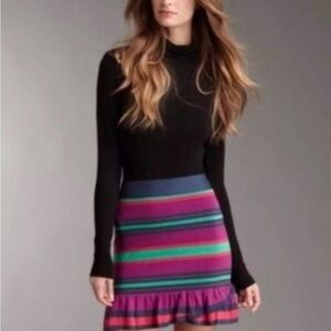 BCBG Striped Multicolor Skirt